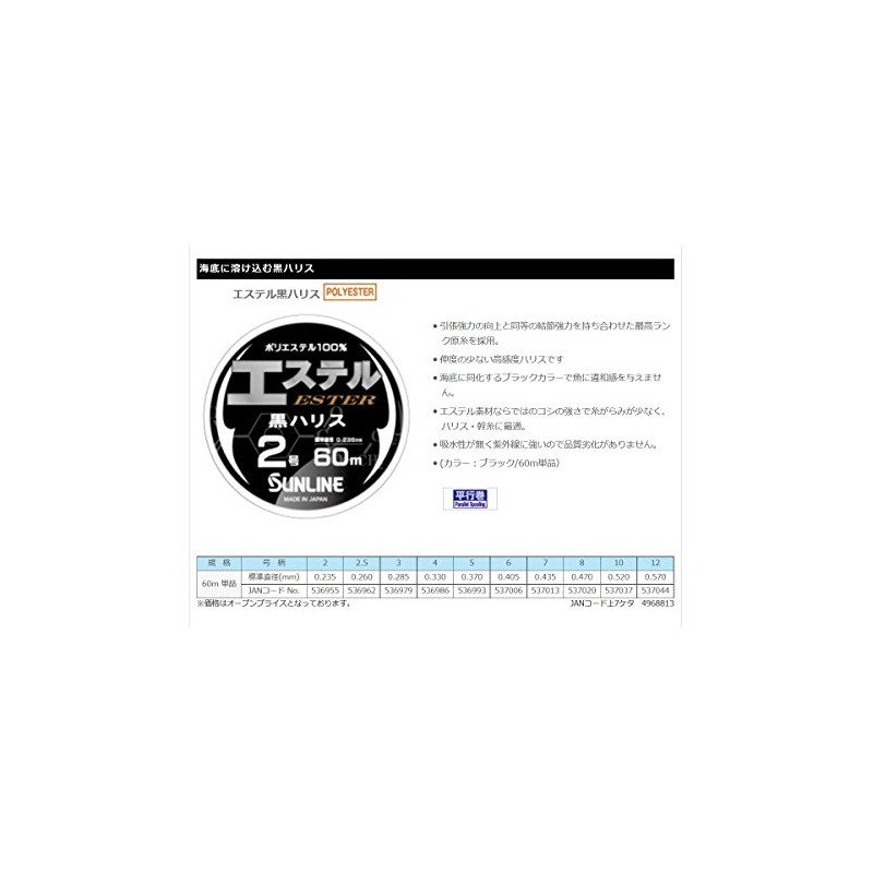 SUNLINE Harris Esther Black Harris Polyester 23.6 ft (60 m)