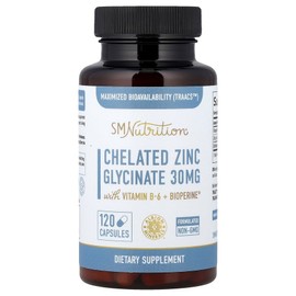 SMNutrition SMNutrition Chelated Zinc Glycinate 120 Capsules Mineral Supplement, SMNutrition SMNutrition Chelated Zinc Glycinate, 1 ea / SMNutrition 에스엠뉴트리션 킬레이트 아연 글리시네이트 120 캡슐 미네랄보충제, SMNutrition 에스엠뉴트리션 킬레이트 아연 글리, 1개