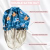 BHAHB 2 PCS Kids Bonnets for Girls Boys Satin Silk