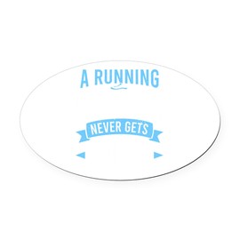 CafePress 26.2 Marathon A Running Grandpa Ma Euro Oval Car Bumper Magnet