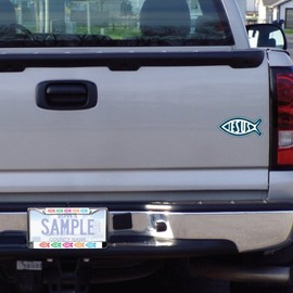 VictoryStore Religious - Jesus Fish - License Plate Holder and Bumper Magnet Package