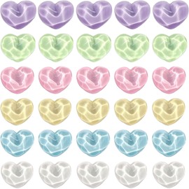 36 PCS Cute Fridge Magnets, Small Love Heart Refrigerator Magnets Funny Colorful Decorative Magnets for Whiteboard Locker Home Kitchen Office Classroom Decor (6 Colors)