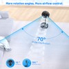 Portable Foldable Oscillating Desk Fan, 8.6" Standing Fans with Remote