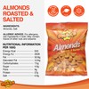 Snaxs Roasted Almond Nuts 180g - Salted Nuts with Fibre,