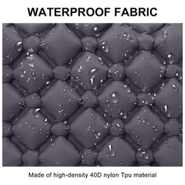 Fjquamitix Inflatable Seat Cushion Lightweight Stadium Seat Pad Travel Air Seat Cushion for Hiking Office Airplane Stadium Car (Dark Gray)