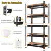 PeacefulHues 5 Tier Heavy Duty Storage Shelves, 48" W x
