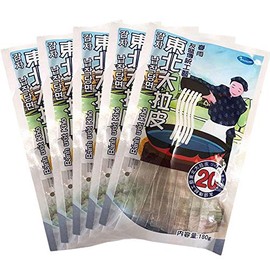 Tomomori Tohoku Large Rap Skin (5 Piece Set), 6.3 oz (180 g) x 5, Width Approx. 0.8 inches (2 cm), Darrapee Plate-like Potato Vermicelli