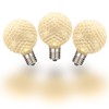 Novelty Lights 25 Pack G40 LED Replacement Bulbs, E12 LED
