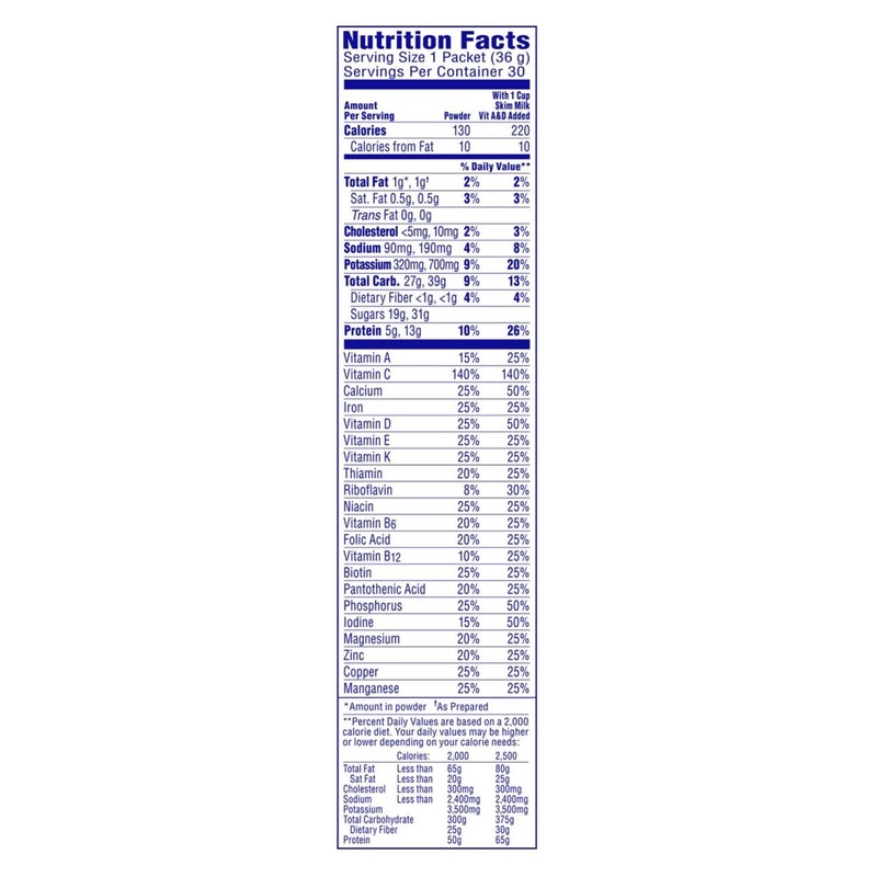 Carnation Breakfast Essentials Nutritional Drink Mix, Chocolate (30 ct.)