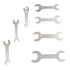 Pirhosigma Double Ended 1.5-2mm Thin Brake Wrench Adjusting Offset Bolts Wrench Bicycle Tool Kit Spanner Cone Wrench Bike Cycling 5.5mm Thru 24mm 7 Sizes Cycling Multi Set