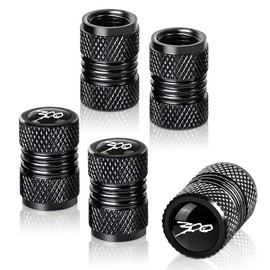 HUIANTS for Chrysler 300/C/ 300S Black Metal Tire Valve Stem Cap Covers Air Valve Cap Set Dust Proof Leak-Proof Air Cover Logo Styling Car Accessories(Red)