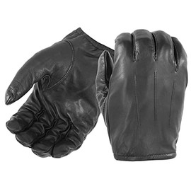 Damascus Gear: DFK300 Frisker K Cut Resistant Leather Gloves - Kevlar Liners, Short Cuff, Protect from Glass/Razor Blades/Sharp Objects (Large)