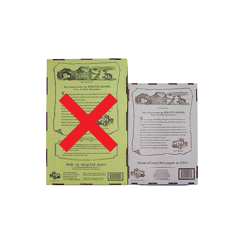 Scratch Lounge Cardboard Floor Refill - for Classic 12x18 Cat