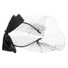 Baluue Elegant Black Bow Headband with Mesh Veil for Women