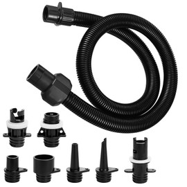 OutdoorMaster Inflatable Sup Pump Adapter Kit, Boat Sup Pump Adapter & Air Hose Kit, Electric Sup Air Pump Accessories, Replacement Parts for Inflatable Boat, Paddle Board, SUP, Board Pack of 8