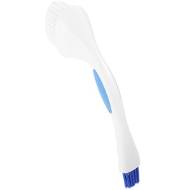 Veemoon Reinigungsbürste für Waschmaschine aus Nylon mit Zwei Köpfen Praktische Bürste für Täglichen Haushalt und Badezimmerreinigung Weiß und Langlebig