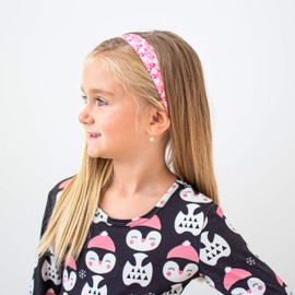 FROG SAC 6 Boho Headbands for Girls, Non Slip Hippie 70s Floral Head Band Hair Accessories for Women, Stretch Girl Birthday Party Favors for Teens, No Slip Bohemian Hair Bands