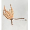 changyexi Champagne Feather headband Flapper Headpiece - Rhinestone Accent 1920s