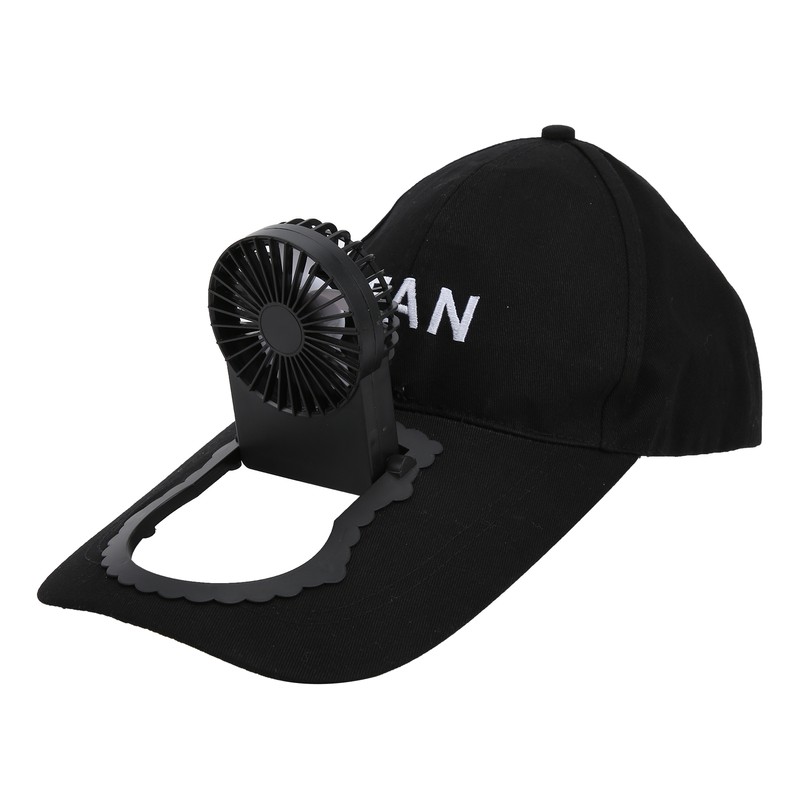 Portable USB Rechargeable Fan Hat Adjustable Adult Unisex Sun UV