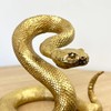 Alfie Francis 16cm Tall Gold Snake Ornament Statue Figurine Sculpture