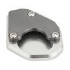 Motorcycle Side Stand Extension Plate Aluminum Alloy Gray Rustproof Replacement