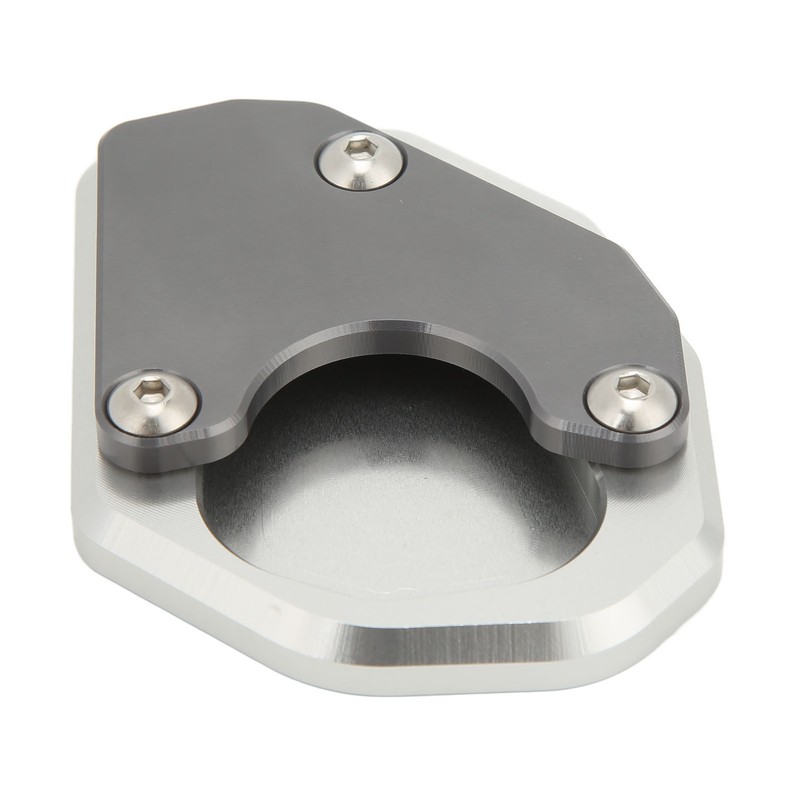 Motorcycle Side Stand Extension Plate Aluminum Alloy Gray Rustproof Replacement