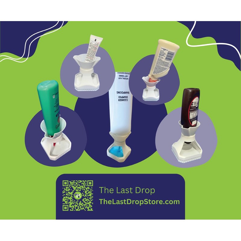 The Last Drop® an Upside Down Universal 3-Piece Inverted Bottle