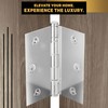 Finsbury Hardware Solid Brass Chrome Door Hinge Heavy Duty Ball