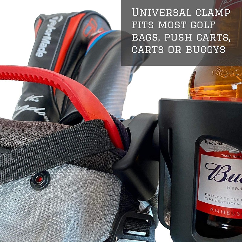 6ixPack Golf Golf Bag Drink Holder, Universal Cup Holder Fits