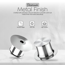 25*Pieces Metal Clasp and Fasteners Metal pin Backs pin Backs Locking Clasp Locking pin Keeper