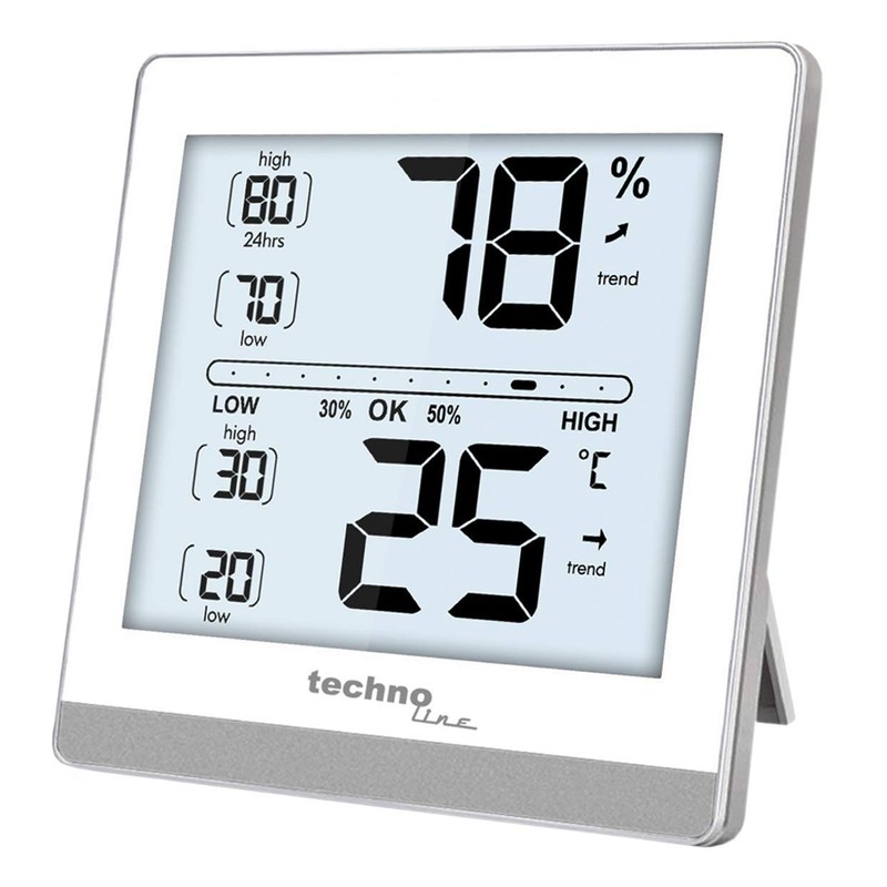 Technoline WS 9470 Room Air Conditioning Station, Digital Thermometer, Hygrometer,