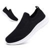 SPRGREEN Mens Laceless Slip - on Mesh Knit Sneakers for
