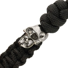 M-Tac Skull Knife Lanyards with Beads - Paracord Lanyard - Tactical Lanyard for Knife - Loopy Snake (Black)