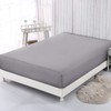 AL NOOR HOME Premium Grey Fitted Sheet - 100% Pure