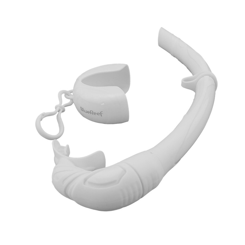 Blue Reef Foldable Snorkel - White