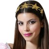 BigBuy Carnival Gold Star Headband