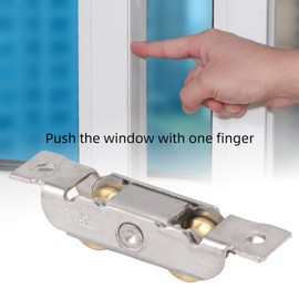 4 x Sliding Door Rollers Replacement Patio Door Roller Steel Ball Bearing Tandem Mounting Sliding Patio Door Casters (Concave Wheel)