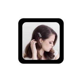 Allereya Vintage Starfish Hair Pin Hair Clip Single Pearl Hair Pins Decorative Hair Pin Silver Starfish Beach Hair Pin Hair Clip Starfish Hair Accessories for Women and Girls (Silver)