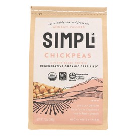 SIMPLi Regenerative Organic Certified ® Chickpeas, 12 OZ