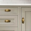 khtumeware 10 Pack Backplate for Cabinet Knobs Matte Black Cabinet