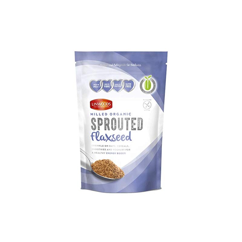 Linwoods Sprouted Milled Organic Flaxseed - 360g (6 Pack Bundle)