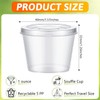 [200 PACK - 1 oz] Clear Diposable Plastic Containers with