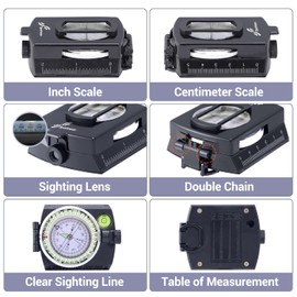 Compass, Sportneer Compass Hiking Survival Compass Military Grade Waterproof Boy Scout Compass for Kids Gift Backpacking Camping Hiking Map Navigation