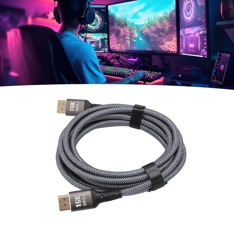 9.8ft Displayport Extension Cable Displayport 2.1 Cable 16K At 30Hz