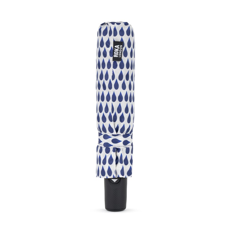 ROKA London Waterloo Sustainable Umbrella Denim Rain
