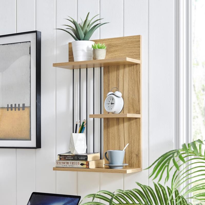 Seville Dynamic Utility Ledge Wall Shelf - Color: Chestnut