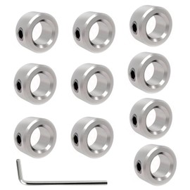 5/16"(8mm) Bore Shaft Collars,Solid Steel Style Zinc Plated Set Screw Lock Collar, T8 Lead Screw Lock Ring for 3D Printer CNC Parts (10)