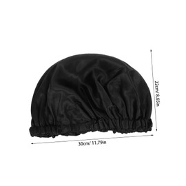 Ipetboom Adjustable Shower Cap for Women Large Elastic Band Sleep Bonnet Reusable Hair Cover for Long Curly Hair Chic Design for Daily Routine