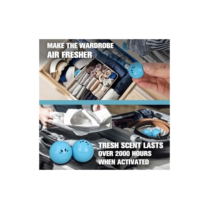 MAXIMILIAN Shoe Deodorizer Balls - Odor Eliminator for Fresh Footwear