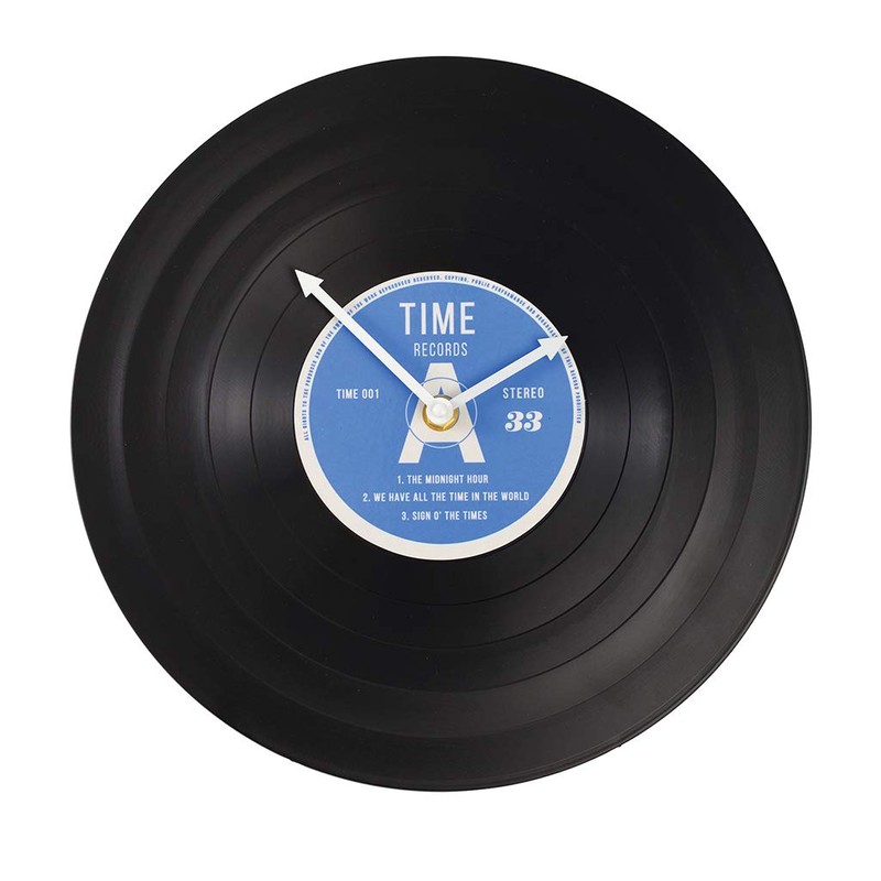 Rex London 12" Time Records Vinyl Wall Clock